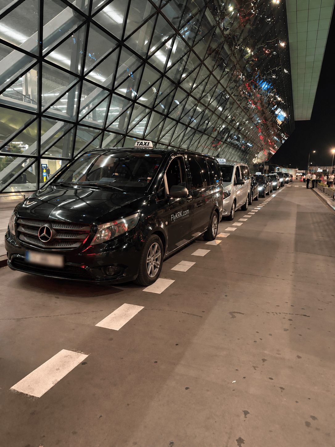 Private van taxi at Krakow Airport